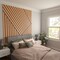 Ekena Millwork 94H x 3/8T Adjustable Wood Slat Wall Panel Kit w/ 3W Slats, Cherry contains 15 Slats SWW60X94X0375CH - alternate 4